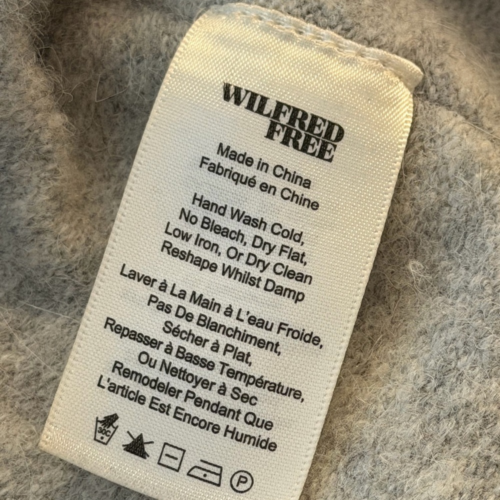 Wilfred Light Gray Wrap Cardigan - Picture 4 of 5